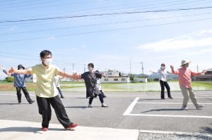 雄大な景色の中で